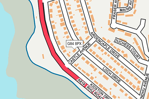 G84 8PX map - OS OpenMap – Local (Ordnance Survey)