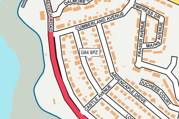 G84 8PZ map - OS OpenMap – Local (Ordnance Survey)