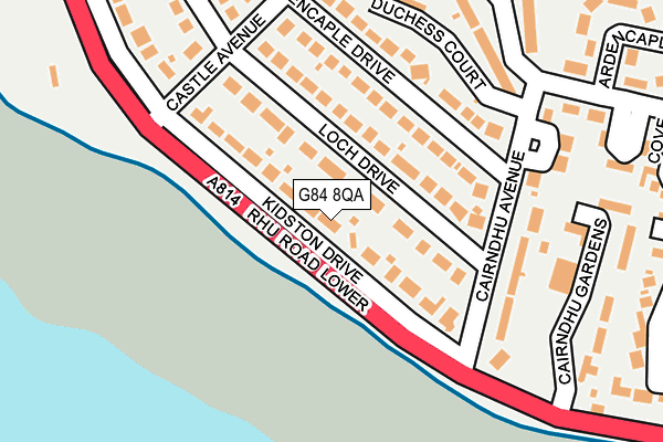 G84 8QA map - OS OpenMap – Local (Ordnance Survey)