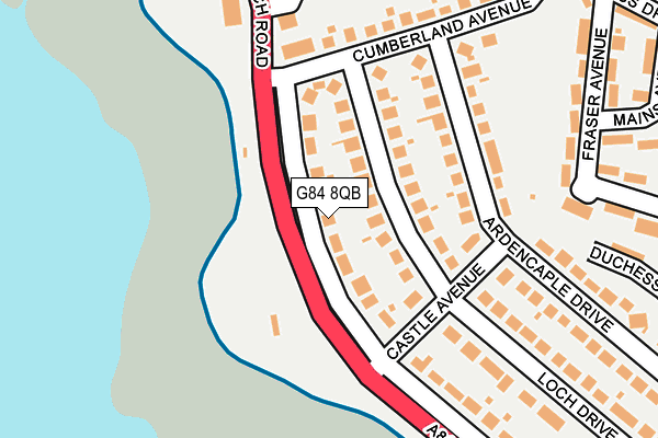 G84 8QB map - OS OpenMap – Local (Ordnance Survey)