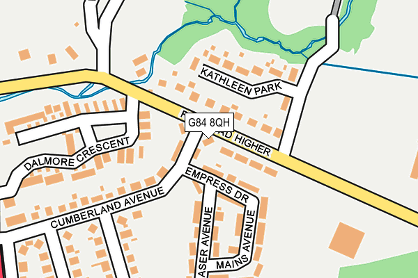 G84 8QH map - OS OpenMap – Local (Ordnance Survey)