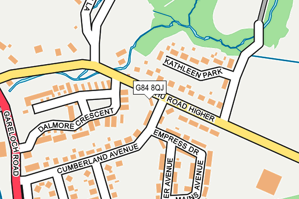 G84 8QJ map - OS OpenMap – Local (Ordnance Survey)