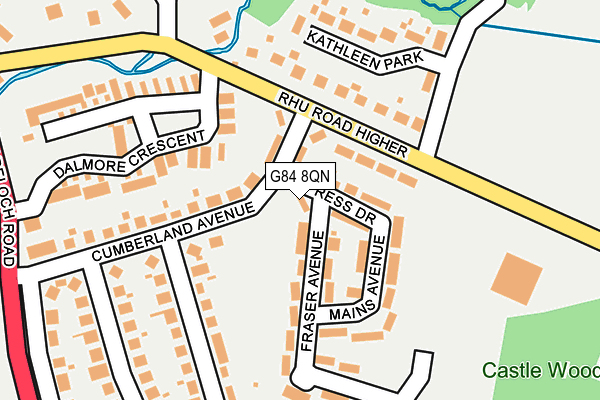 G84 8QN map - OS OpenMap – Local (Ordnance Survey)