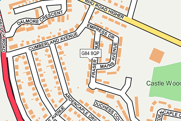 G84 8QP map - OS OpenMap – Local (Ordnance Survey)