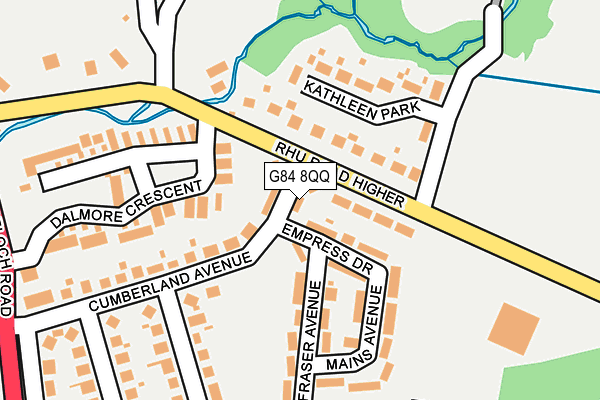 G84 8QQ map - OS OpenMap – Local (Ordnance Survey)