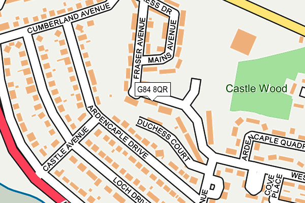G84 8QR map - OS OpenMap – Local (Ordnance Survey)