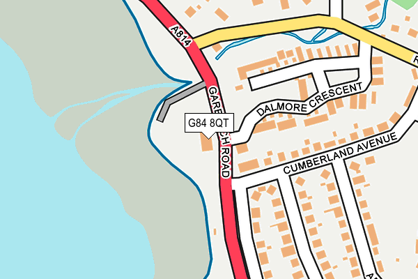 G84 8QT map - OS OpenMap – Local (Ordnance Survey)