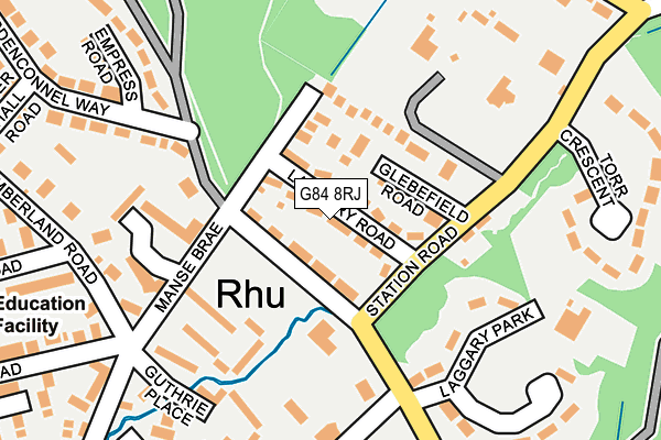 G84 8RJ map - OS OpenMap – Local (Ordnance Survey)