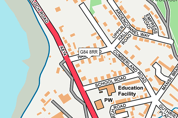 G84 8RR map - OS OpenMap – Local (Ordnance Survey)