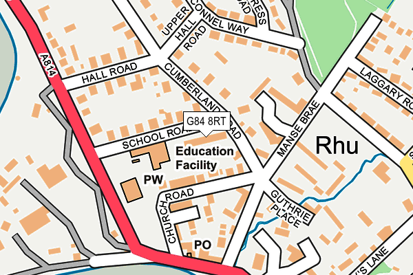 G84 8RT map - OS OpenMap – Local (Ordnance Survey)