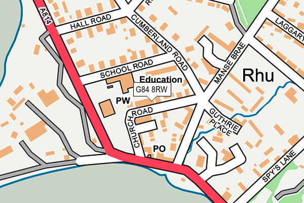 G84 8RW map - OS OpenMap – Local (Ordnance Survey)