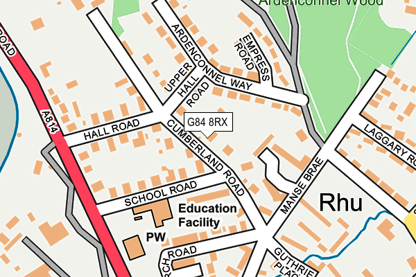 G84 8RX map - OS OpenMap – Local (Ordnance Survey)