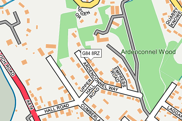 G84 8RZ map - OS OpenMap – Local (Ordnance Survey)