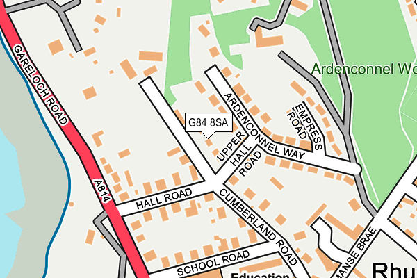 G84 8SA map - OS OpenMap – Local (Ordnance Survey)