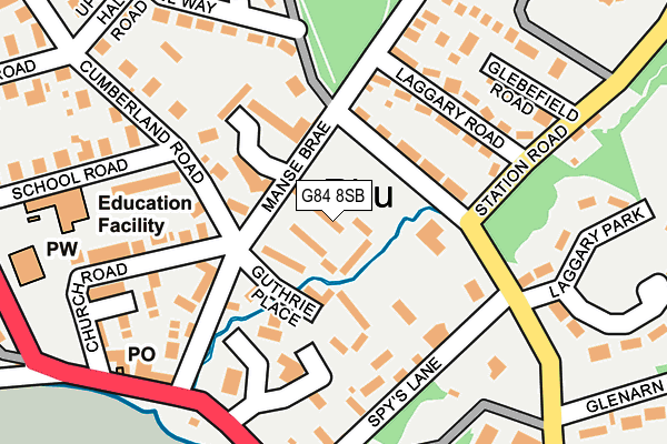 G84 8SB map - OS OpenMap – Local (Ordnance Survey)