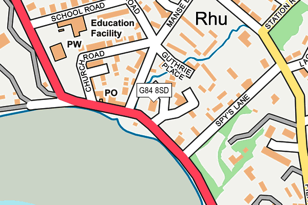 G84 8SD map - OS OpenMap – Local (Ordnance Survey)