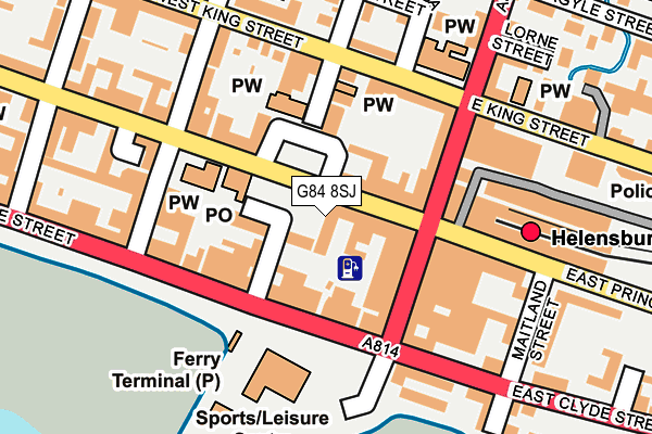 G84 8SJ map - OS OpenMap – Local (Ordnance Survey)