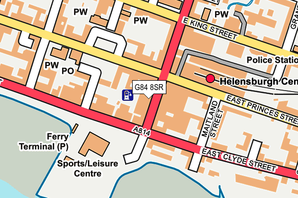 G84 8SR map - OS OpenMap – Local (Ordnance Survey)