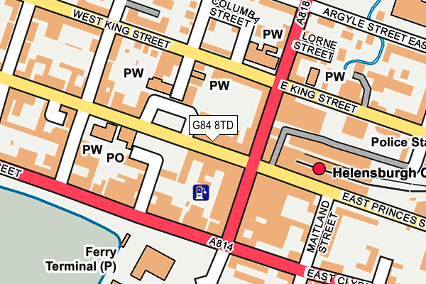 G84 8TD map - OS OpenMap – Local (Ordnance Survey)