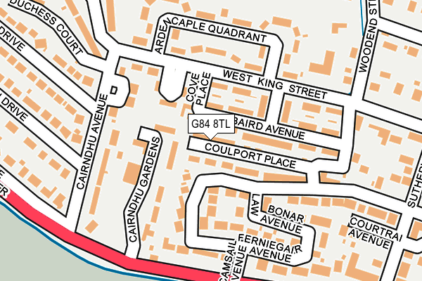 G84 8TL map - OS OpenMap – Local (Ordnance Survey)