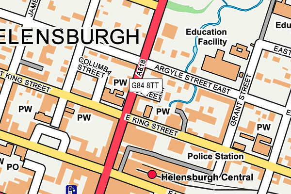 G84 8TT map - OS OpenMap – Local (Ordnance Survey)