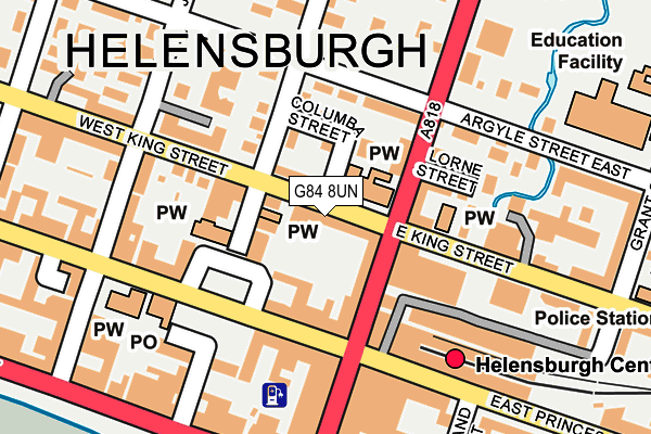 G84 8UN map - OS OpenMap – Local (Ordnance Survey)