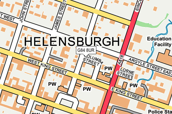 G84 8UR map - OS OpenMap – Local (Ordnance Survey)