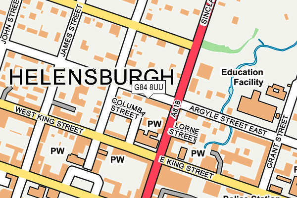 G84 8UU map - OS OpenMap – Local (Ordnance Survey)