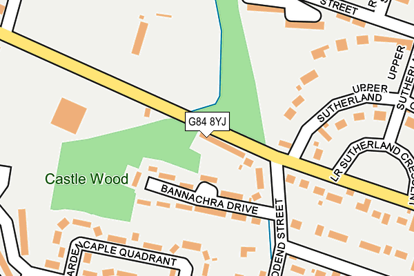 G84 8YJ map - OS OpenMap – Local (Ordnance Survey)