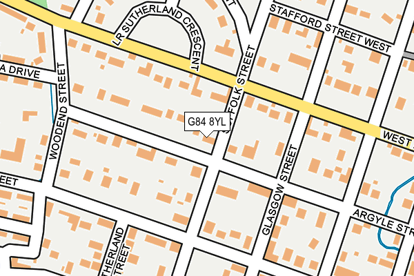 G84 8YL map - OS OpenMap – Local (Ordnance Survey)