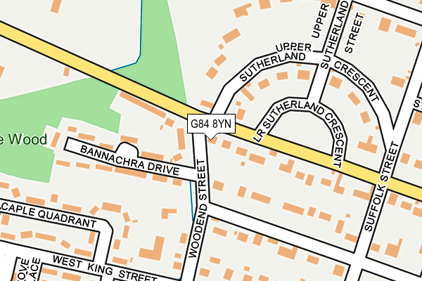 G84 8YN map - OS OpenMap – Local (Ordnance Survey)