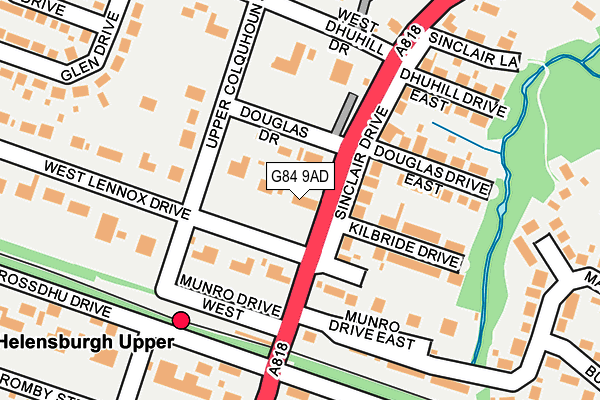 G84 9AD map - OS OpenMap – Local (Ordnance Survey)