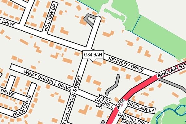 G84 9AH map - OS OpenMap – Local (Ordnance Survey)