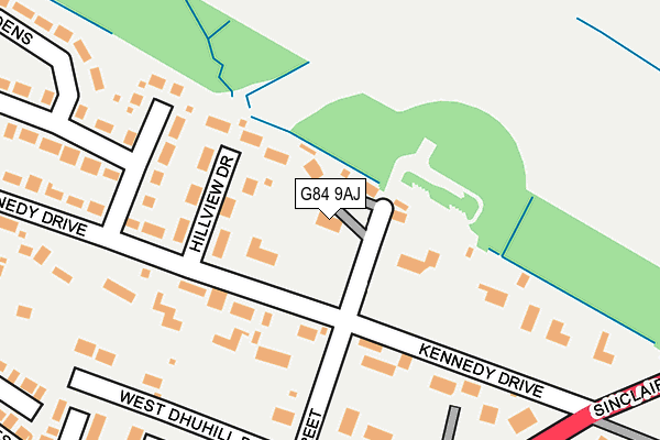 G84 9AJ map - OS OpenMap – Local (Ordnance Survey)