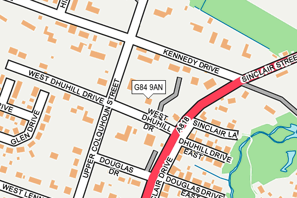 G84 9AN map - OS OpenMap – Local (Ordnance Survey)