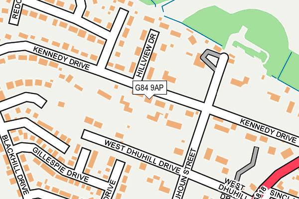 G84 9AP map - OS OpenMap – Local (Ordnance Survey)