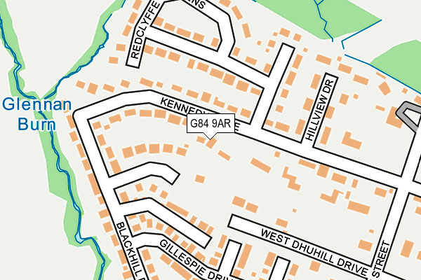 G84 9AR map - OS OpenMap – Local (Ordnance Survey)