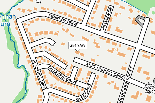 G84 9AW map - OS OpenMap – Local (Ordnance Survey)