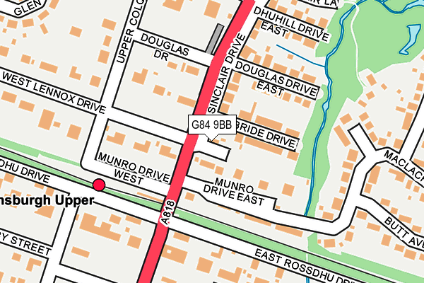 G84 9BB map - OS OpenMap – Local (Ordnance Survey)