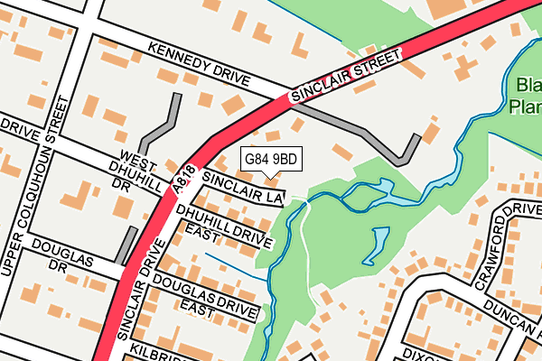 G84 9BD map - OS OpenMap – Local (Ordnance Survey)