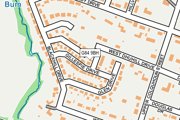 G84 9BH map - OS OpenMap – Local (Ordnance Survey)