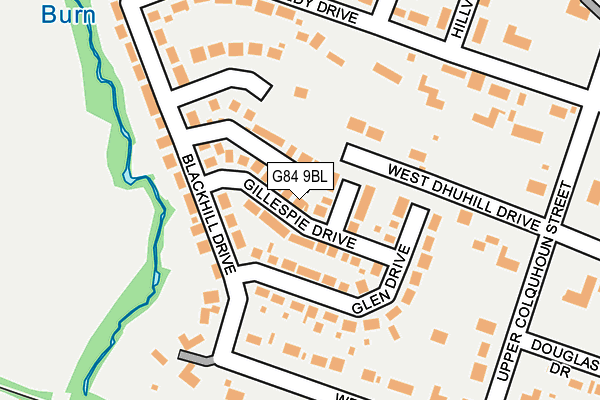 G84 9BL map - OS OpenMap – Local (Ordnance Survey)
