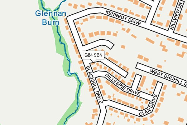 G84 9BN map - OS OpenMap – Local (Ordnance Survey)