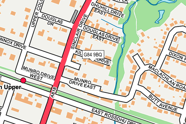 G84 9BQ map - OS OpenMap – Local (Ordnance Survey)