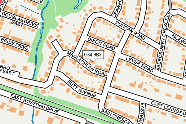 G84 9BX map - OS OpenMap – Local (Ordnance Survey)