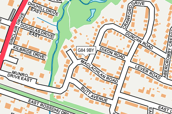 G84 9BY map - OS OpenMap – Local (Ordnance Survey)