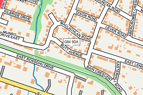 G84 9DA map - OS OpenMap – Local (Ordnance Survey)