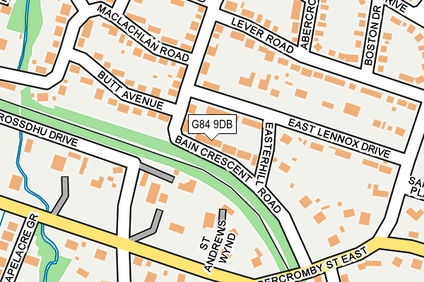 G84 9DB map - OS OpenMap – Local (Ordnance Survey)