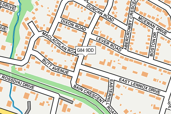 G84 9DD map - OS OpenMap – Local (Ordnance Survey)