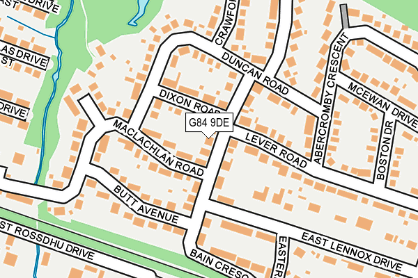 G84 9DE map - OS OpenMap – Local (Ordnance Survey)